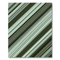 Olive and Sage Diagonal Stripe Rug