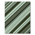 Olive and Sage Diagonal Stripe Rug
