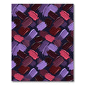Bold Berry Swirl Brush Strokes Rug