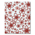 Coral Red Blossom All-Over Rug