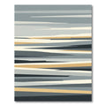 Abstract Earthy Gold Horizon Stripes Rug
