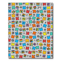 Colorful Puzzle Pieces Geometric Pattern Rug