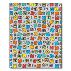 Colorful Puzzle Pieces Geometric Pattern Rug