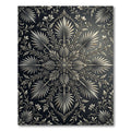 Ornate Silver Floral Scroll Rug