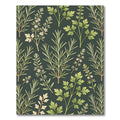 Sage Green Botanical Herb Garden Rug
