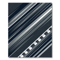 Modern Charcoal Gray Diagonal Striped Abstract Rug