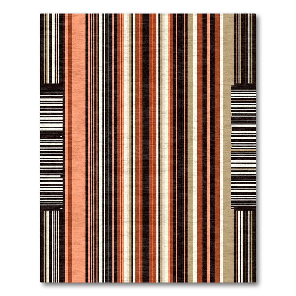 Earthy Tone Linear Stripe Rug