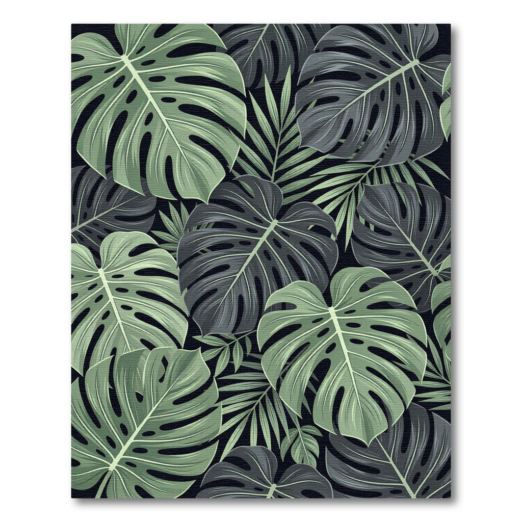 Monstera Leaf Tropical Foliage Rug