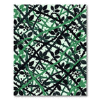 Overlapping Green Thorn Vine Abstract Rug