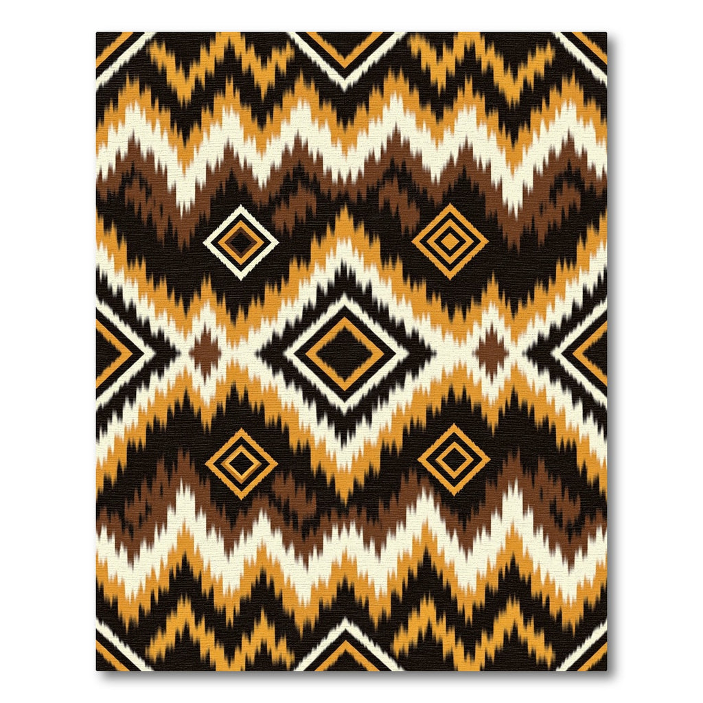 Earthy Zigzag Diamond Ethnic Rug