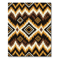 Earthy Zigzag Diamond Ethnic Rug
