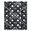 Monochromatic Metallic Intersecting Lattice Grid Rug