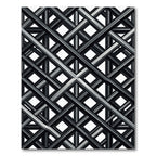 Monochromatic Metallic Intersecting Lattice Grid Rug
