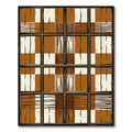 Modern Earthy Grid Plaid Rug