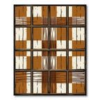 Modern Earthy Grid Plaid Rug