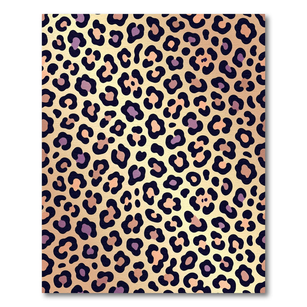 Golden Leopard Spot Animal Hide Rug