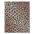 Golden Leopard Spot Animal Hide Rug
