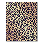 Golden Leopard Spot Animal Hide Rug
