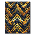 Golden Mountain Tribal Wolf Feather Rug