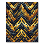 Golden Mountain Tribal Wolf Feather Rug