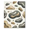 Modern Earthy Organic Shape Abstract Rug
