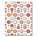 Playful Coral Pink Bubble Collage Rug