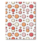 Playful Coral Pink Bubble Collage Rug
