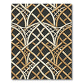 Warm Gold Interlaced Archway Rug