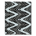 Sharp Black White Chevron Zigzag Rug