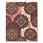 Terracotta Earthy Geometric Mandala Medallions Rug