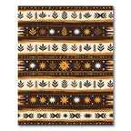 Earthy Botanical Starburst Stripe Rug