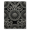 Gothic Circular Silver Cathedral Rose Rug