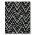 Monochrome Geometric Chevron Zigzag Art Rug