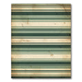 Vintage Green and Cream Striped Rug