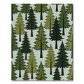 Evergreen Forest Trees Texture Rug