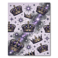 Royal Purple Crown Celestial Stars Rug