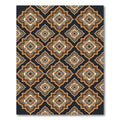 Archway Medallion Inlay Dark Rug