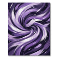 Twisting Purple Strokes Nebula Rug