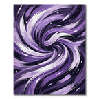 Twisting Purple Strokes Nebula Rug
