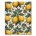 Vibrant Yellow Botanical Lemon Garden Rug