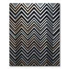 Textured Chevron Geometric Silver Gold Rug