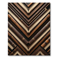 Dark Cocoa Wood Chevron Bound Books Rug
