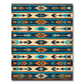 Vibrant Southwestern Geometric Arrow Textured Rug