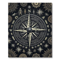 Celestial Golden Compass Ancient Astral Rug
