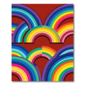 Vibrant Rainbow Arch Collection Rug
