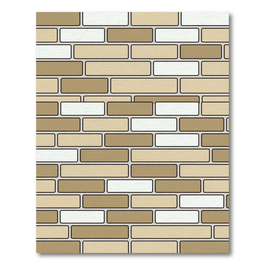 Sandy Beige Brickwork Rectangles Rug