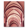 Crimson Pink Gothic Archway Rug