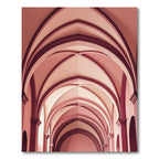 Crimson Pink Gothic Archway Rug
