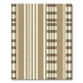 Earthy Tan Plaid Stripe Combination Rug