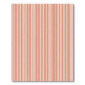 Terracotta White Vertical Stripe Rug